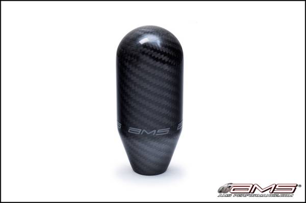 AMS - AMS Performance 01-07 Mitsubishi EVO VII/VIII/IX/X 5 Speed Carbon Fiber Shift Knob w/Logo - AMS.01.06.0106-1