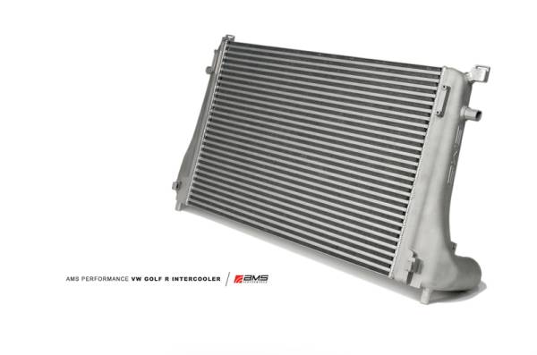 AMS - AMS Performance 2015+ VW Golf R MK7 Front Mount Intercooler Upgrade w/Cast End Tanks - AMS.21.09.0001-1