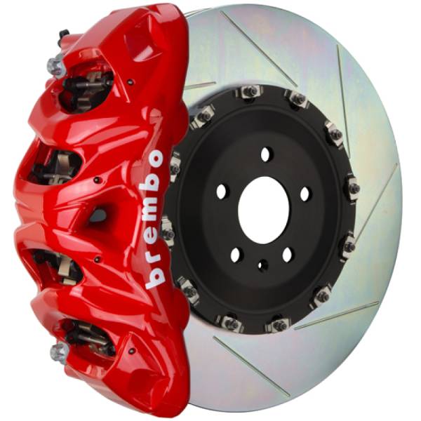 Brembo - Brembo 21+ F150 2WD/4WD (Excl. Raptor) Fr GT BBK 8 Piston Cast 412x38 2pc Rotor Slotted Type1-Red - 1Q2.9626A2