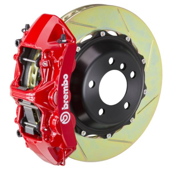 Brembo - Brembo 03-07 H2 Rear GT BBK 4 Piston Cast 2pc 380x32 2pc Rotor Slotted Type-1-Red - 2B2.9001A2