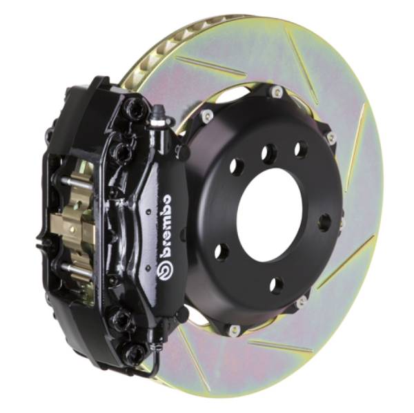 Brembo - Brembo 00-02 S4 Rear GT BBK 4 Piston Cast 2pc 328x28 2pc Rotor Slotted Type-1-Black - 2C2.6001A1