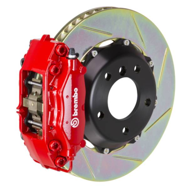 Brembo - Brembo 00-02 S4 Rear GT BBK 4 Piston Cast 2pc 328x28 2pc Rotor Slotted Type-1-Red - 2C2.6001A2