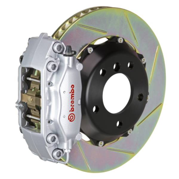 Brembo - Brembo 00-02 S4 Rear GT BBK 4 Piston Cast 2pc 328x28 2pc Rotor Slotted Type-1-Silver - 2C2.6001A3