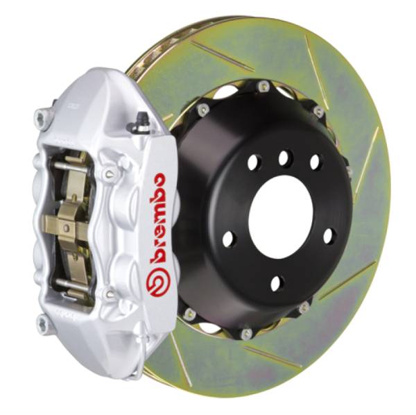 Brembo - Brembo 03-09 E-Class (Excl 4MATIC/AMG) Rr GT BBK 4Pis Cast 2pc 345x28 2pc Rtr Slot Type1-Silver - 2C2.8015A3