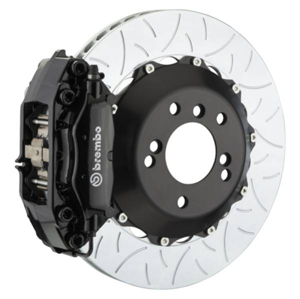 Brembo - Brembo 01-06 M3 Rear GT BBK 4 Piston Cast 2pc 345x28 2pc Rotor Slotted Type-3-Black - 2C3.8001A1