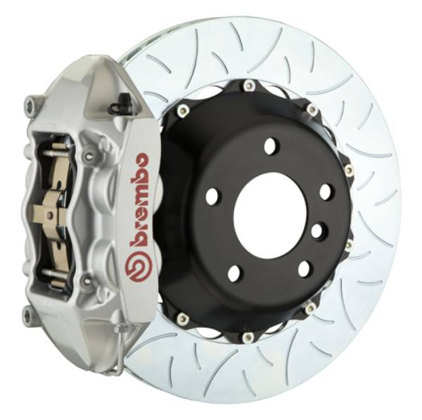 Brembo - Brembo 03-09 E-Class (Excl 4MATIC/AMG) Rr GT BBK 4Pis Cast 2pc 345x28 2pc Rtr Slot Type3-Silver - 2C3.8015A3