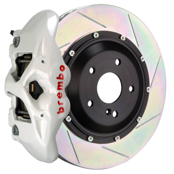 Brembo - Brembo 07-13 X5 Rear GT BBK 4 Piston Cast 380x28 2pc Rotor Slotted Type1-White - 2S2.9001A6