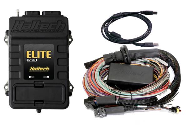 Haltech - Haltech Elite 1500 16ft Premium Universal Wire-In Harness ECU Kit - HT-150905