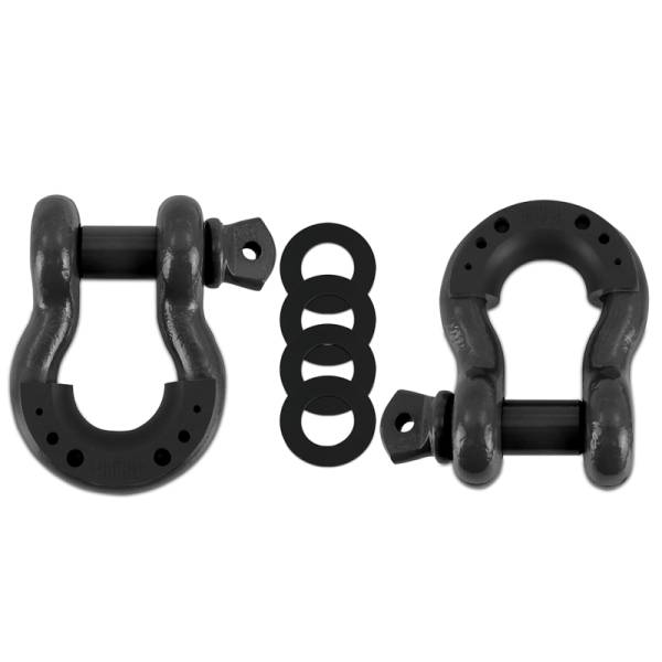 Mishimoto - Mishimoto Borne D-Ring Shackle Set Black - BNDR-BK