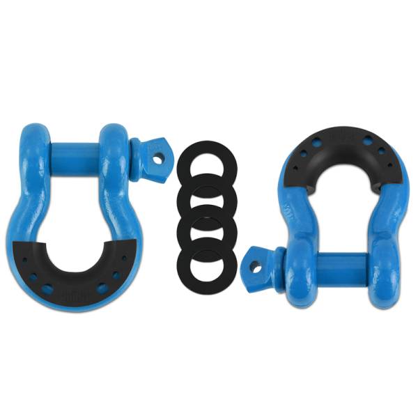 Mishimoto - Mishimoto Borne D-Ring Shackle Set Blue - BNDR-BL