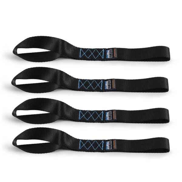 Mishimoto - Mishimoto Soft Loop Tie-Down Straps (4-Pack) Black - BNRTC-SLP-4BK