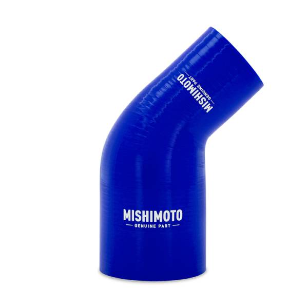 Mishimoto - Mishimoto Silicone Reducer Coupler 45 Degree 1.75in to 2.5in - Blue - MMCP-R45-17525BL