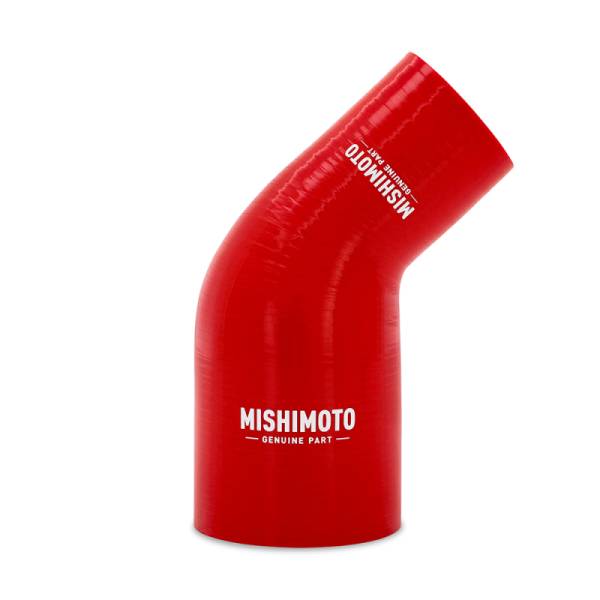 Mishimoto - Mishimoto Silicone Reducer Coupler 45 Degree 1.75in to 2.5in - Red - MMCP-R45-17525RD