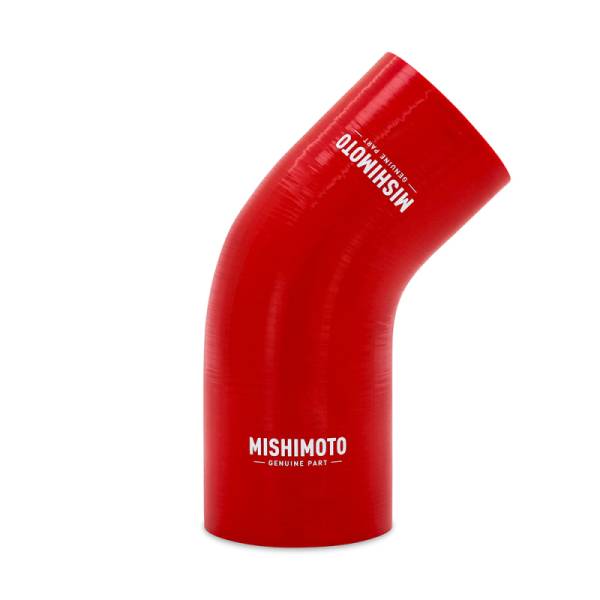 Mishimoto - Mishimoto Silicone Reducer Coupler 45 Degree 2in to 2.25in - Red - MMCP-R45-20225RD