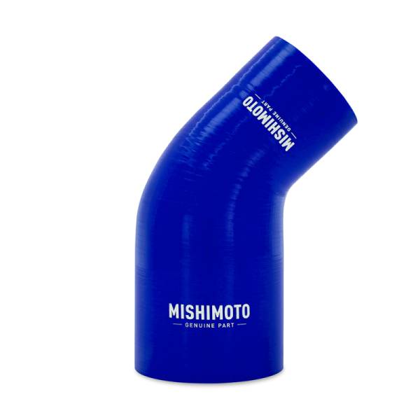 Mishimoto - Mishimoto Silicone Reducer Coupler 45 Degree 2.25in to 3in - Blue - MMCP-R45-22530BL