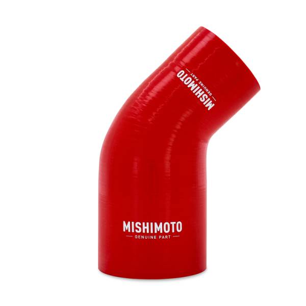 Mishimoto - Mishimoto Silicone Reducer Coupler 45 Degree 2.25in to 3in - Red - MMCP-R45-22530RD