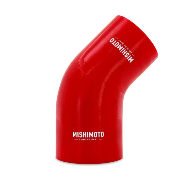 Mishimoto - Mishimoto Silicone Reducer Coupler 45 Degree 3in to 3.75in - Red - MMCP-R45-30375RD