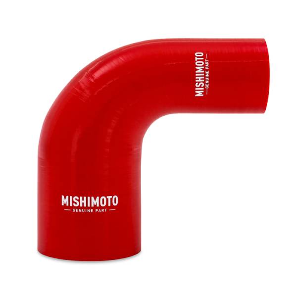 Mishimoto - Mishimoto Silicone Reducer Coupler 90 Degree 1.75in to 2.5in - Red - MMCP-R90-17525RD