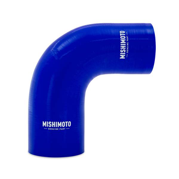 Mishimoto - Mishimoto Silicone Reducer Coupler 90 Degree 2in to 2.25in - Blue - MMCP-R90-20225BL