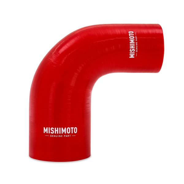 Mishimoto - Mishimoto Silicone Reducer Coupler 90 Degree 2.25in to 3in - Red - MMCP-R90-22530RD