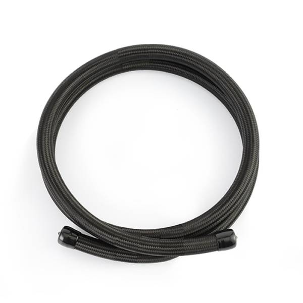 Mishimoto - Mishimoto 6Ft Stainless Steel Braided Hose w/ -8AN Fittings - Black - MMSBH-0872-CB