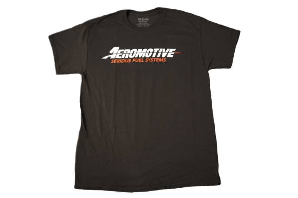 Aeromotive - Aeromotive Standard Logo Black/Red T-Shirt - Small - 91124