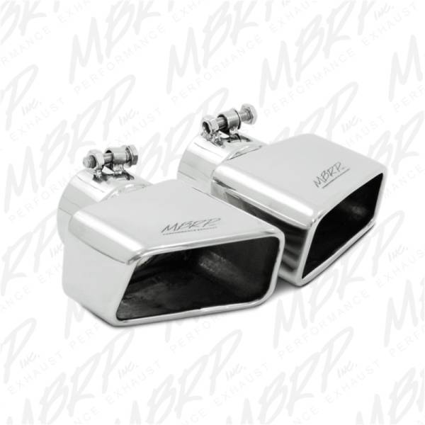 MBRP - MBRP Universal Tip 4.50in x 2.75in ID Rectangle Angled Cut 3in OD Inlet 7.75in Lgth T304 Driver Side - T5119