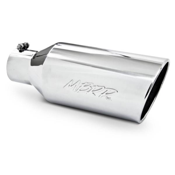 MBRP - MBRP Universal Tip 7inch O.D. Rolled End 4inch inlet 18inch length - T304 (SINGLE TIP) - T5126