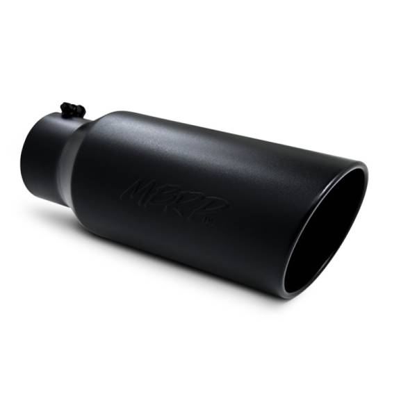 MBRP - MBRP Universal Tip 7in O.D. Rolled End 5in inlet 18in length Black - T5127BLK