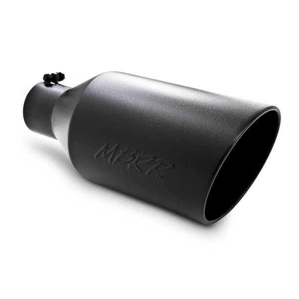 MBRP - MBRP Universal Tip 8in O.D. Rolled End 4in inlet 18in length Black - T5128BLK