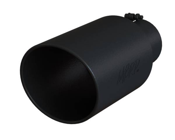 MBRP - MBRP Universal Tip 8in OD Rolled End 5in Inlet 18in Length T304 - Black - T5129BLK