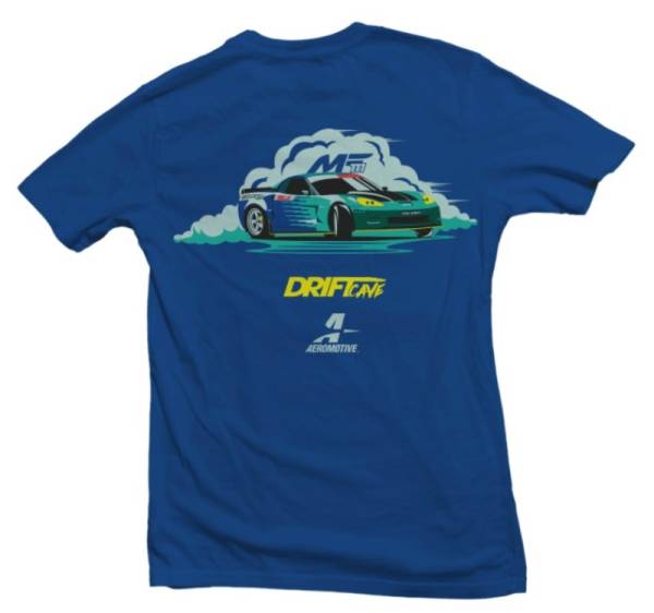 Aeromotive - Aeromotive Drift Car Logo Blue T-Shirt - Medium - 91155