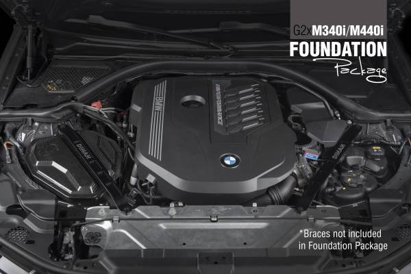 Dinan - Dinan G2x M340i/M440i Foundation Package (F) Carbon Intake / Black Exhaust / Turbo Inlet F PACK G2x M340iM440i, B - G2X-M340iM440i-F-B