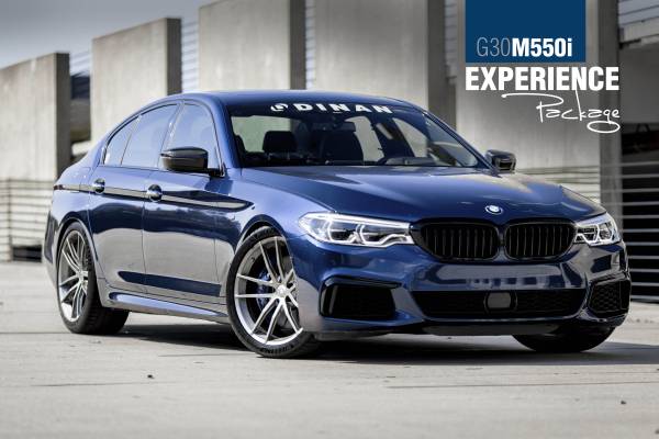 Dinan - Dinan G30 M550i Experience Package (E) Closed Intake/Black Exhaust/X-Pipe/Springs + Bumpstops/ZF8 Pedal Pads E PACK G30 M550i, BA - G30-M550i-E-BA