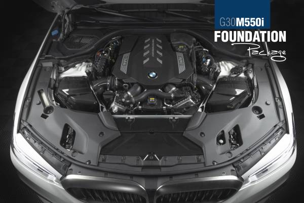 Dinan - Dinan G30 M550i Foundation Package (F) Closed Intake / Black Exhaust / X-Pipe F PACK G30 M550i, B - G30-M550i-F-B