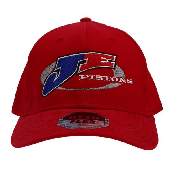 JE Pistons - JE Pistons JE Pistons, Curved Bill Hat, Red, Small/Medium - J327X