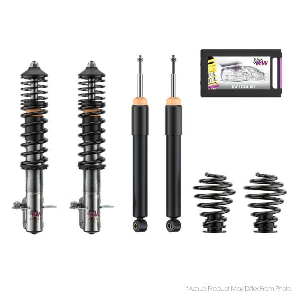 KW - KW Height adjustable stainless steel coilovers with adjustable rebound damping - 15220011-B