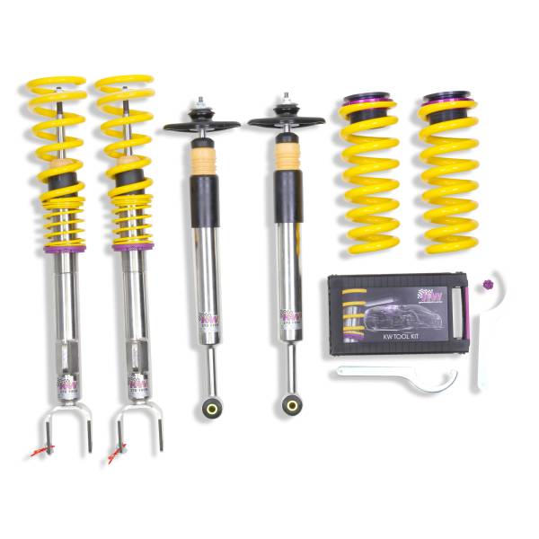 KW - KW KW Height Adjustable Stainless Steel Coilovers With Adjustable Rebound Damping