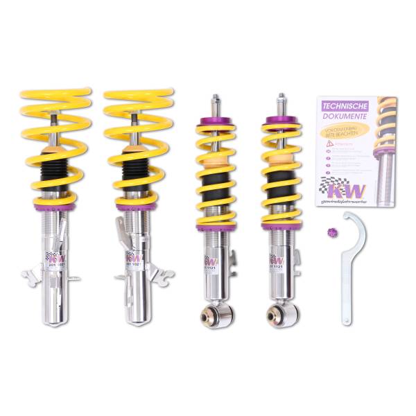 KW - KW Height adjustable stainless steel coilovers with adjustable rebound damping - 18020070