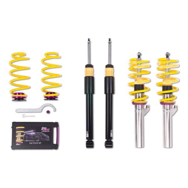 KW - KW Height adjustable stainless steel coilovers with adjustable rebound damping - 18081028