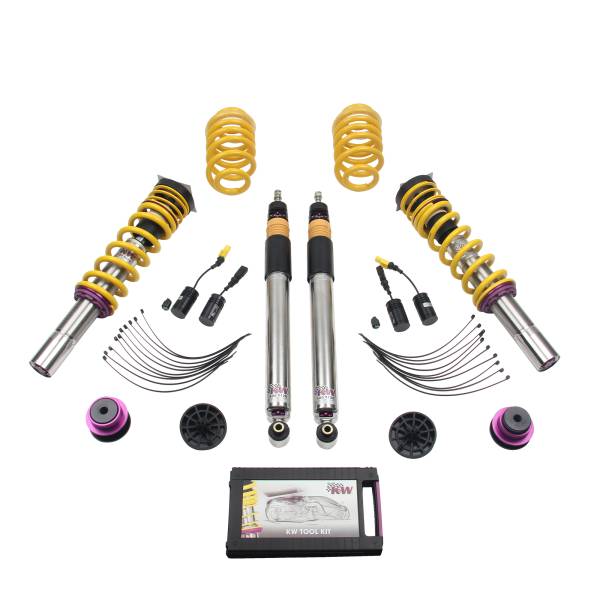 KW - KW Height Adjustable Coilovers with Independent Compression and Rebound Technology - 352100AW