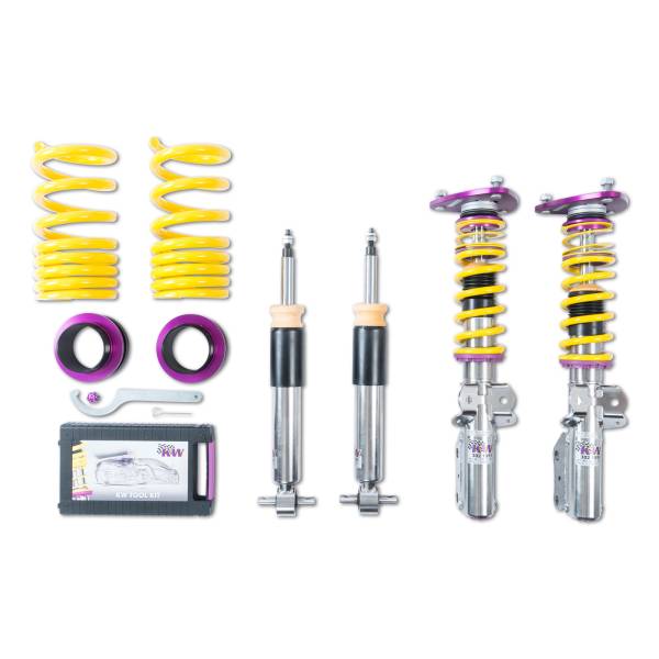 KW - KW KW Adjustable Coilovers, Aluminum Top Mounts, Independent Compression And Rebound