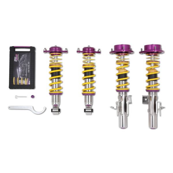 KW - KW KW Adjustable Coilovers, Aluminum Top Mounts, Independent Compression And Rebound