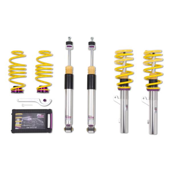 KW - KW Height Adjustable Coilovers with Independent Compression and Rebound Technology - 3528000H