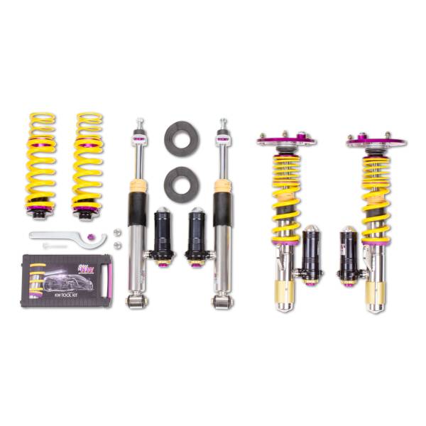 KW - KW Adjustable Coilovers, Aluminum Top Mounts, Rebound and Low & High Compression 3972020D