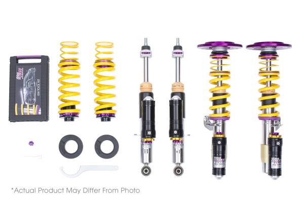 KW - KW Adjustable Coilovers, Aluminum Top Mounts, Rebound and Low & High Compression - 397202EQ