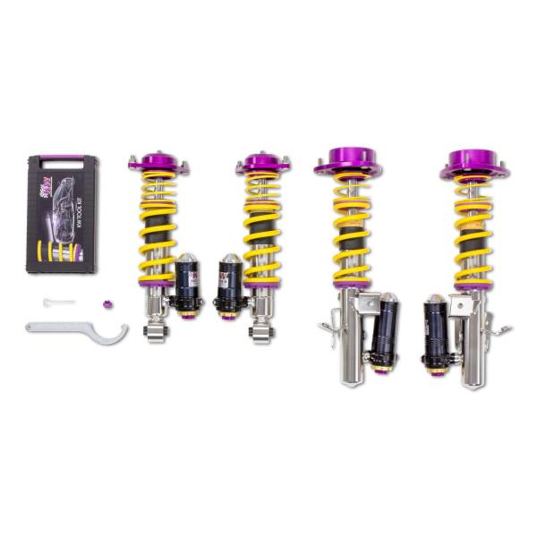 KW - KW KW Adjustable Coilovers, Aluminum Top Mounts, Rebound And Low & High Compression