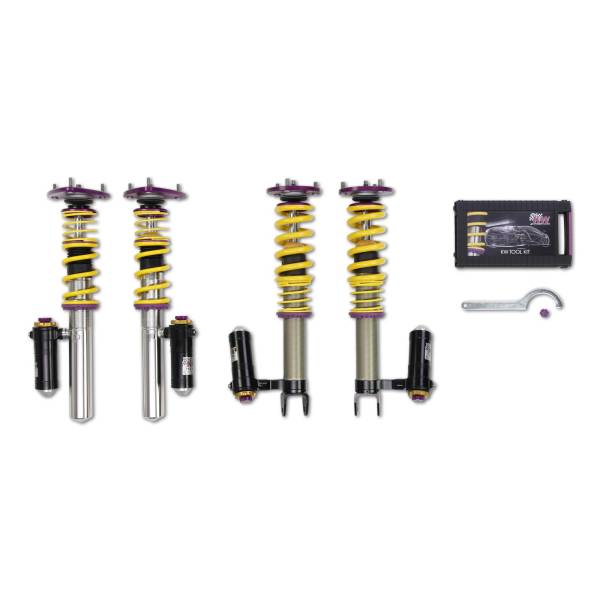 KW - KW Adjustable Coilovers, Aluminum Top Mounts, Rebound and Low & High Compression - 39771224