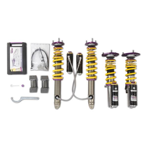 KW - KW Adjustable Coilovers, Aluminum Top Mounts, Rebound and Low & High Compression - 39771251