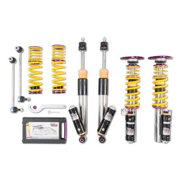 KW - KW Adjustable Coilovers, Aluminum Top Mounts, Rebound and Low & High Compression - 3978020N